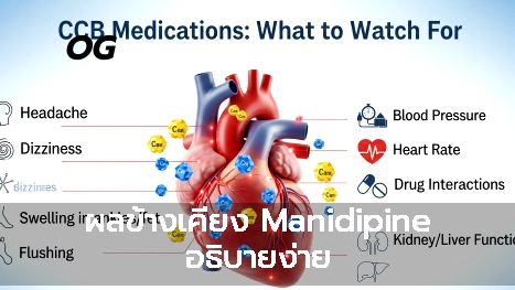 ผลข้างเคียง Manidipine อธิบายง่าย